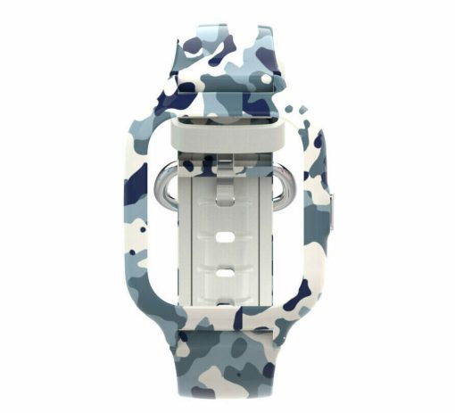 KT22S Silicone band with frame – White Camo