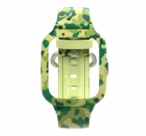 KT22S Silicone band with frame in Green Camo Color