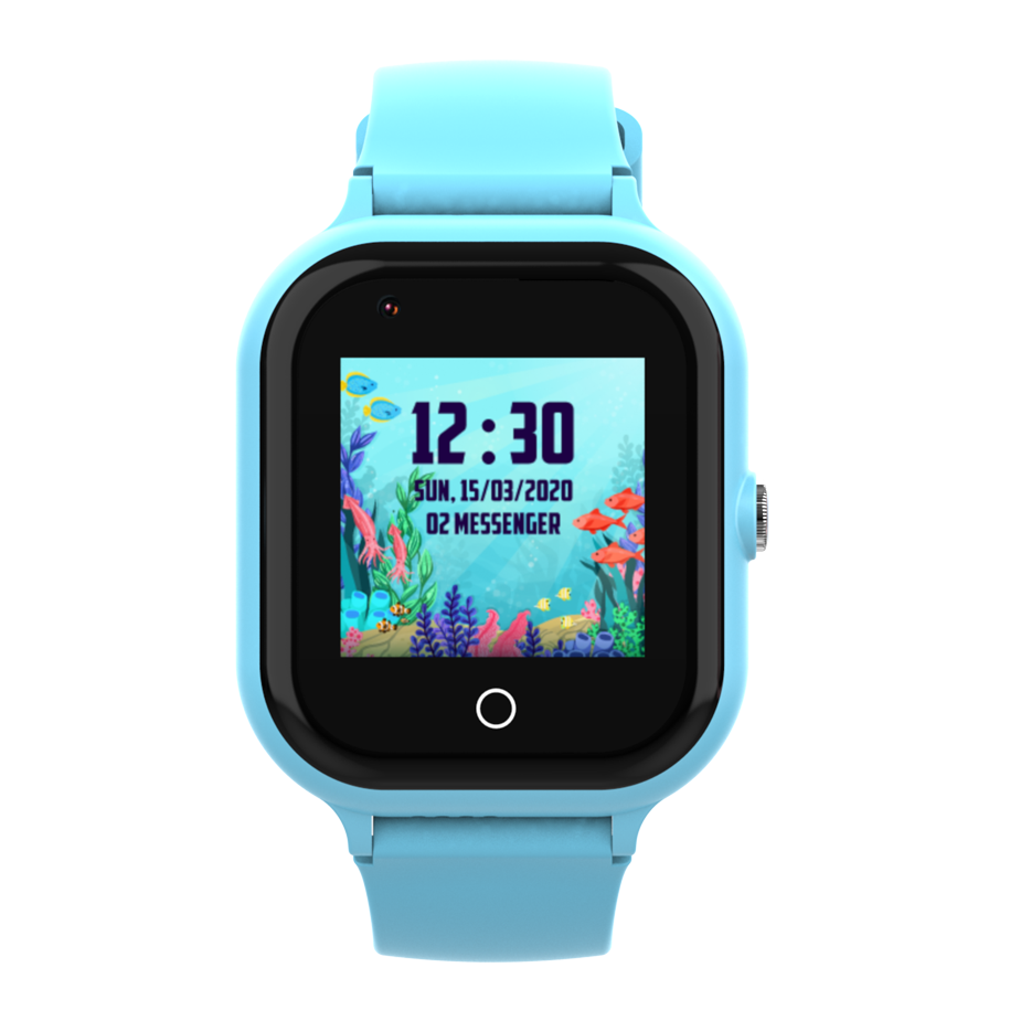 KT24- Reloj 4G GPS para niños con vídeo y llamada de voz Blue -